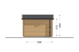 Garaje de madera de techo plano MODERN (34 mm), 3.6x5.4 m, 20 m² specification 4
