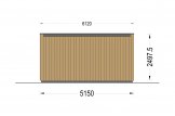 Oficina prefabricada de madera PREMIUM (Aislada, 34 mm + revestimiento), 5x4 m, 20 m² specification 4