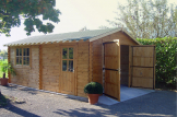 Garaje de madera (44 mm), 3.6x5.3 m, 20 m² customer 3