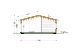 Casa de madera para vivir JULIA RV (Aislada PLUS, 44 mm + revestimiento), 95 m² specification 6