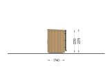 Sauna de exterior OKO (34 mm + revestimiento), 2.3x1.6 m, 2.7 m² specification 5
