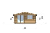 Caseta de jardín de madera WISSOUS (34 mm), 5x5 m, 25 m² specification 2