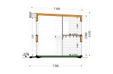 Casa de madera para vivir KAYA 4L RV (Aislada PLUS, 44 mm + revestimiento), 50 m² specification 7