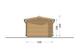 Garaje de madera CLASSIC (34 mm), 3.2x5.2, 16 m² specification 4