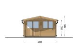 Caseta de jardín de madera LILLE (34 mm), 4x3 m, 12 m² specification 2