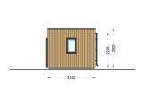 Oficina prefabricada de madera PREMIUM (34 mm + revestimiento), 5x3 m, 13 m² specification 3