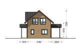 Casa de madera para vivir VERA RV (Aislada PLUS, 44 mm + revestimiento), 127 m² specification 6
