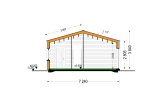 Casa de madera para vivir ROBERTA RV (Aislada PLUS, 44 mm + revestimiento), 95 m² specification 6