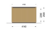 Oficina prefabricada de madera PREMIUM S (Aislada PLUS, 34 mm + revestimiento), 4.1x2.4 m, 10 m² specification 4