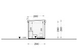 Sauna de exterior FREJA (44 mm), 4.5x2.5 m, 4.85 m² specification 6