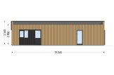 Casa de madera para vivir KAYA 3 RV (Aislada PLUS, 44 mm + revestimiento), 70 m² specification 4