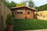 Caseta de madera NINA (44 mm), 6x6 m, 36 m² customer 3