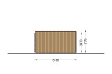 Casa de madera para vivir BELLA 2 RV (Aislada PLUS, 44 mm + revestimiento), 60 m² specification 3
