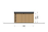 Sauna de exterior SERENE (34 mm + revestimiento), 4.5x2.5 m, 5 m² specification 4