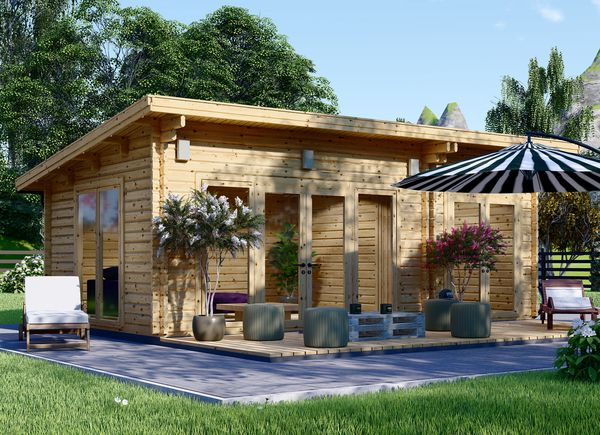 Casa de madera para jardín MAJA (44 mm), 7.5x4 m, 30 m² avp.ui.product_images.thumbnail 1
