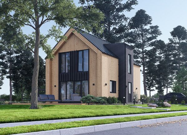 Casa de madera para vivir ASTRID RV (Aislada PLUS, 44 mm + revestimiento), 92 m² avp.ui.product_images.thumbnail 1