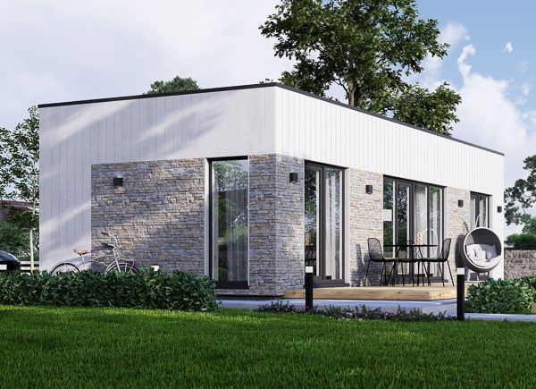 Casa prefabricada para vivir PREMIUM PV (Aislada PLUS, 44 mm + revestimiento), 42 m² avp.ui.product_images.thumbnail 1