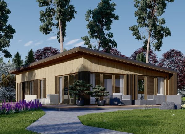 Casa de madera ZOE (44 mm + revestimiento), 96 m² avp.ui.product_images.thumbnail 1