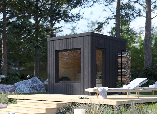 Sauna de exterior OKO 1 (34 mm + revestimiento), 2.3x2.3 m, 4.1 m² avp.ui.product_images.thumbnail 1