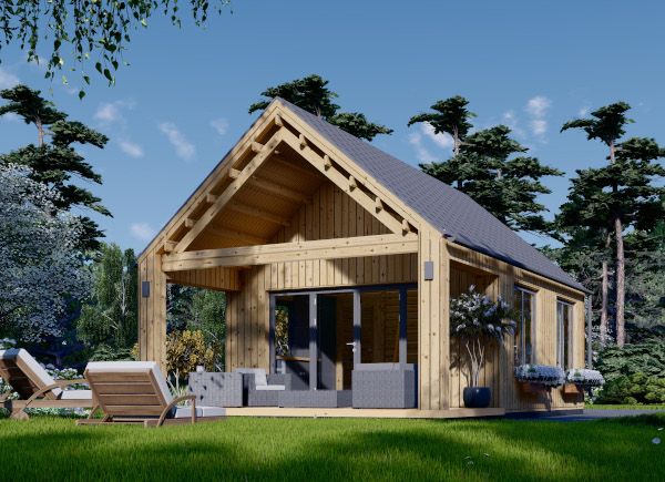 Casas de madera para vivir todo el año de 20 a 120 m²