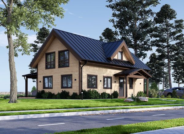 Casa de madera para vivir VERA RV (Aislada PLUS, 44 mm + revestimiento), 127 m² avp.ui.product_images.thumbnail 1