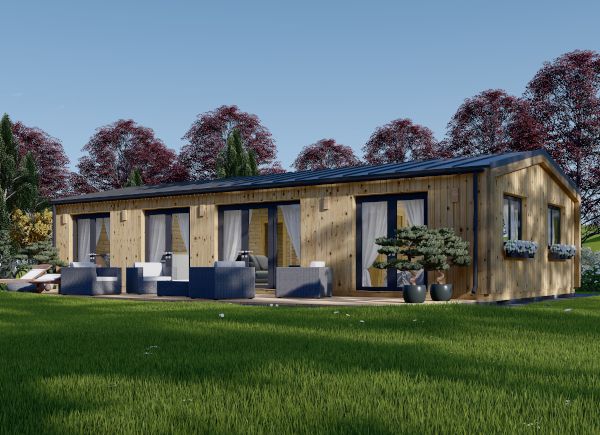 Casa de madera para vivir NICOLE (Aislada, 44 mm + revestimiento), 68 m² avp.ui.product_images.thumbnail 1