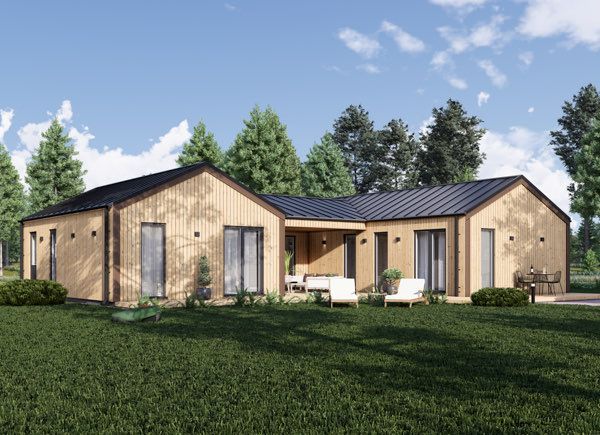 Casa de madera SCARLET S (44 mm + revestimiento), 139 m² avp.ui.product_images.thumbnail 1