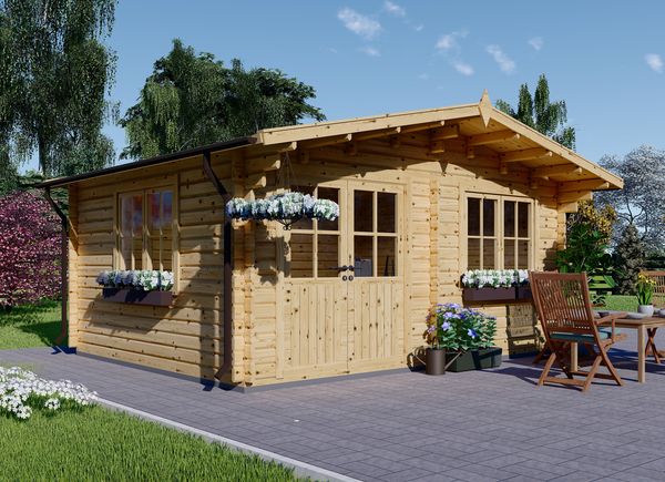 Caseta de jardín de madera MALTA (34 mm), 3x3 m, 9 m²