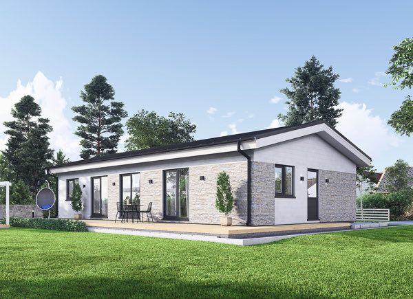 Casa prefabricada para vivir JULIA PV (Aislada PLUS, 44 mm + revestimiento), 95 m² avp.ui.product_images.thumbnail 1