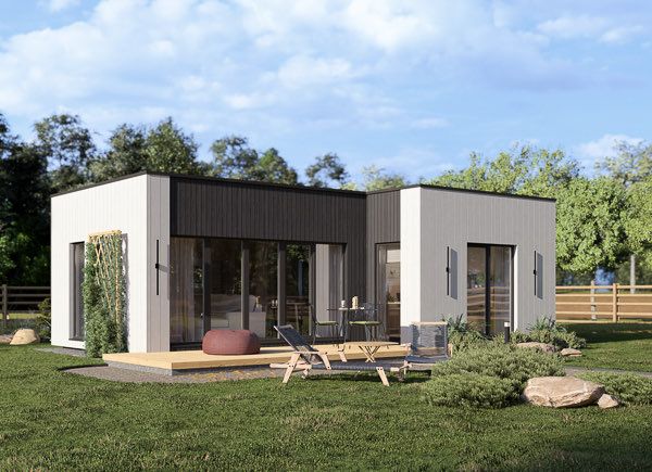 Casa prefabricada para vivir LUCIA 1 PV (Aislada PLUS, 44 mm + revestimiento), 40 m² avp.ui.product_images.thumbnail 1