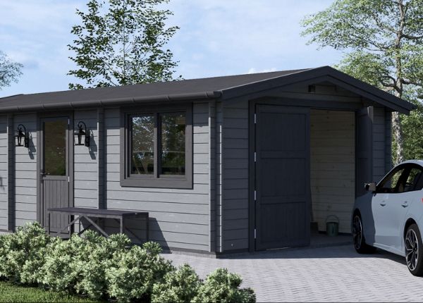 Garaje de madera CLASSIC (34 mm), 4x7.5 m, 30 m² avp.ui.product_images.thumbnail 1