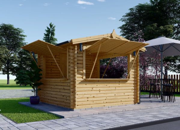 Kiosco de madera (28 mm), 3x3 m, 9 m² avp.ui.product_images.thumbnail 1