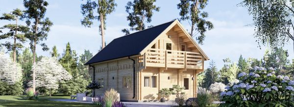 Casa de madera LANGON S (44+44 mm), 95 m²