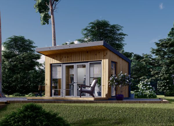 Caseta de jardín de madera EVELIN (34 mm + revestimiento), 4x3 m, 12 m² avp.ui.product_images.thumbnail 1