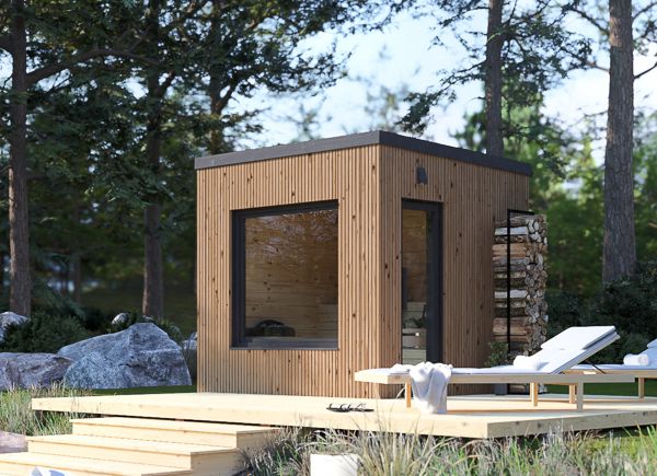 Sauna de exterior OKO 1 (34 mm + revestimiento), 2.3x2.3 m, 4.1 m² avp.ui.product_images.thumbnail 1