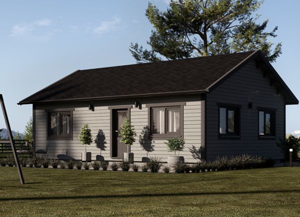 Casa de madera GRETA S (44 mm + revestimiento), 48 m² thumbnail 1
