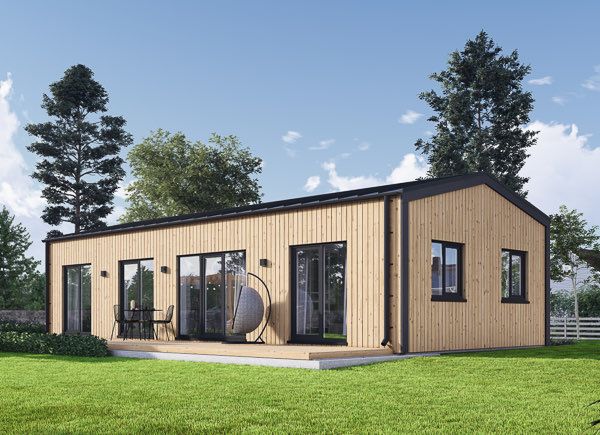 Casa de madera para vivir NICOLE RV (Aislada PLUS, 44 mm + revestimiento), 67 m² avp.ui.product_images.thumbnail 1