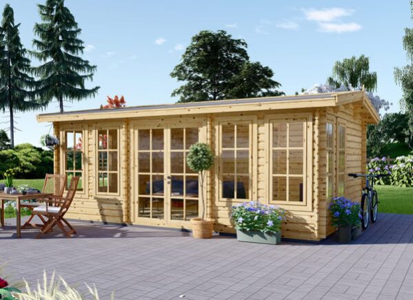 Caseta de jardín de madera DEVON (44 mm), 6x4 m, 24 m² avp.ui.product_images.thumbnail 1