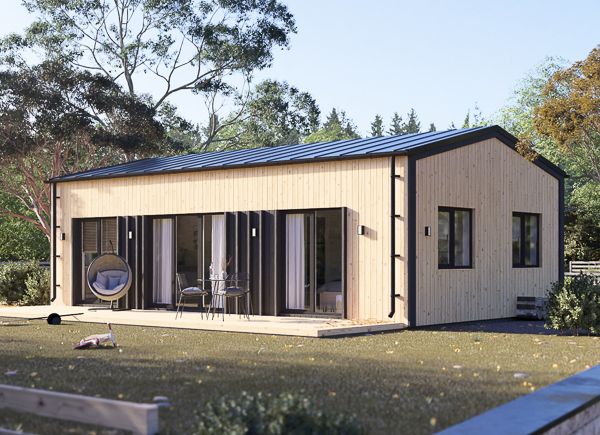 Casa de madera para vivir SELENE RV (Aislada PLUS, 44 mm + revestimiento), 54 m² avp.ui.product_images.thumbnail 1