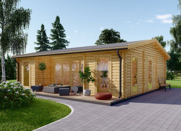 Casa de madera MILA (Aislada, 44+44 mm), 56 m² avp.ui.product_images.thumbnail 1