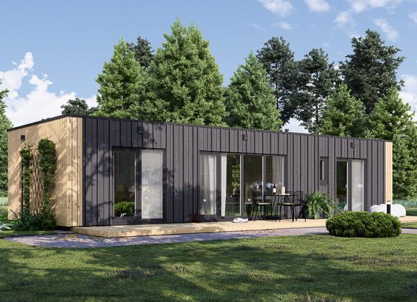 Casa de madera prefabricada BELLA 1 (Aislada, 44 mm + revestimiento), 46 m² avp.ui.product_images.thumbnail 1