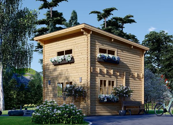 Casita de jardín  Caseta de madera, Casa jardin, Decoracion de exteriores