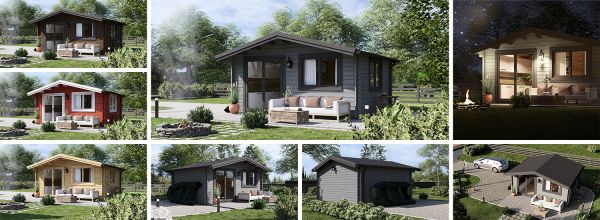 Caseta de jardín de madera WISSOUS (44 mm), 5x4 m, 20 m²