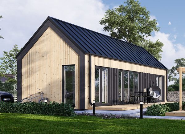 Casa de madera para vivir ADALINE RV (Aislada PLUS, 44 mm + revestimiento), 42 m² avp.ui.product_images.thumbnail 1