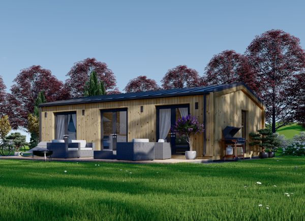 Casa de madera para vivir ANGELA (Aislada, 44 mm + revestimiento), 43 m² avp.ui.product_images.thumbnail 1