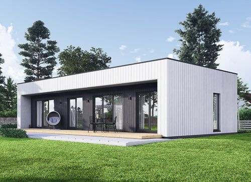 Casa prefabricada para vivir KAYA 3 PV (Aislada PLUS, 44 mm + revestimiento), 70 m² avp.ui.product_images.thumbnail 1