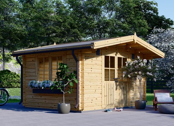 Caseta de jardín de madera RENNES (34 mm), 4x3 m, 12 m² avp.ui.product_images.thumbnail 1
