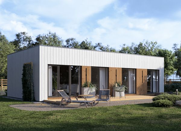 Casa prefabricada para vivir BELLA 2 PV (Aislada PLUS, 44 mm + revestimiento), 60 m² avp.ui.product_images.thumbnail 1