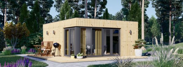 Casa de madera PREMIUM (Aislada PLUS, 34 mm + revestimiento), 6x5 m, 30 m²