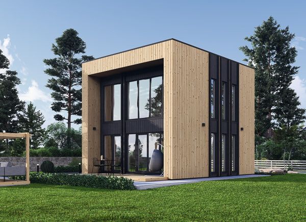 Casa de madera para vivir KAYA 4L RV (Aislada PLUS, 44 mm + revestimiento), 50 m² avp.ui.product_images.thumbnail 1